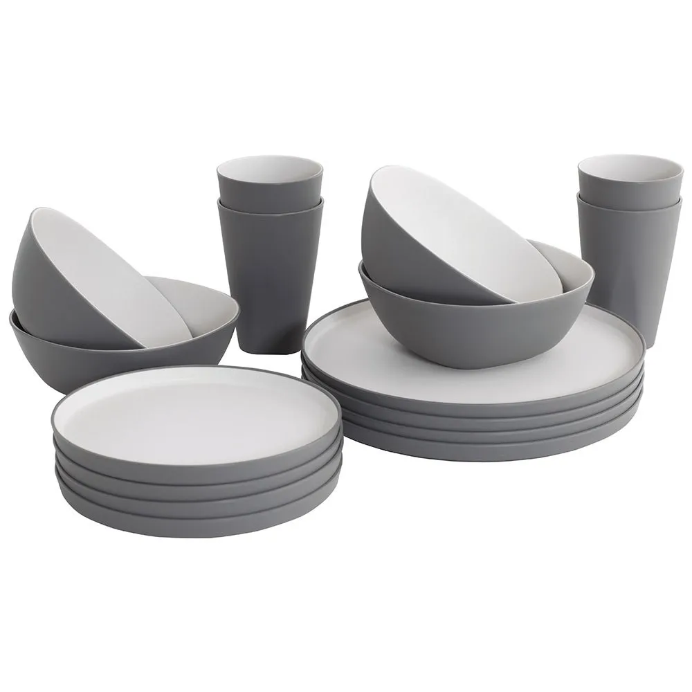 Outwell Gala 4 Pax Geschirrset, Grey mist, One Size