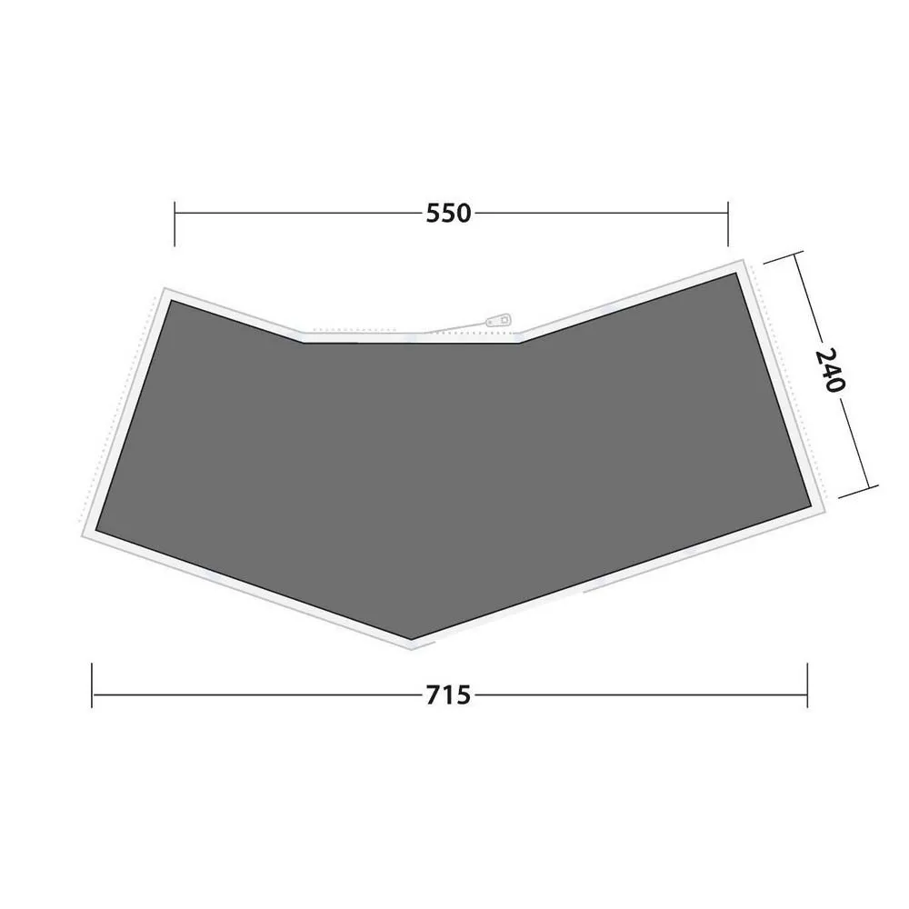Outwell Hartford 6 Air Schützender Fußabdruck, Black / grey, 715 x 360cm Outwell Hartford 6 Air Schützender Fußabdruck, Black / grey, 715 x 360cm