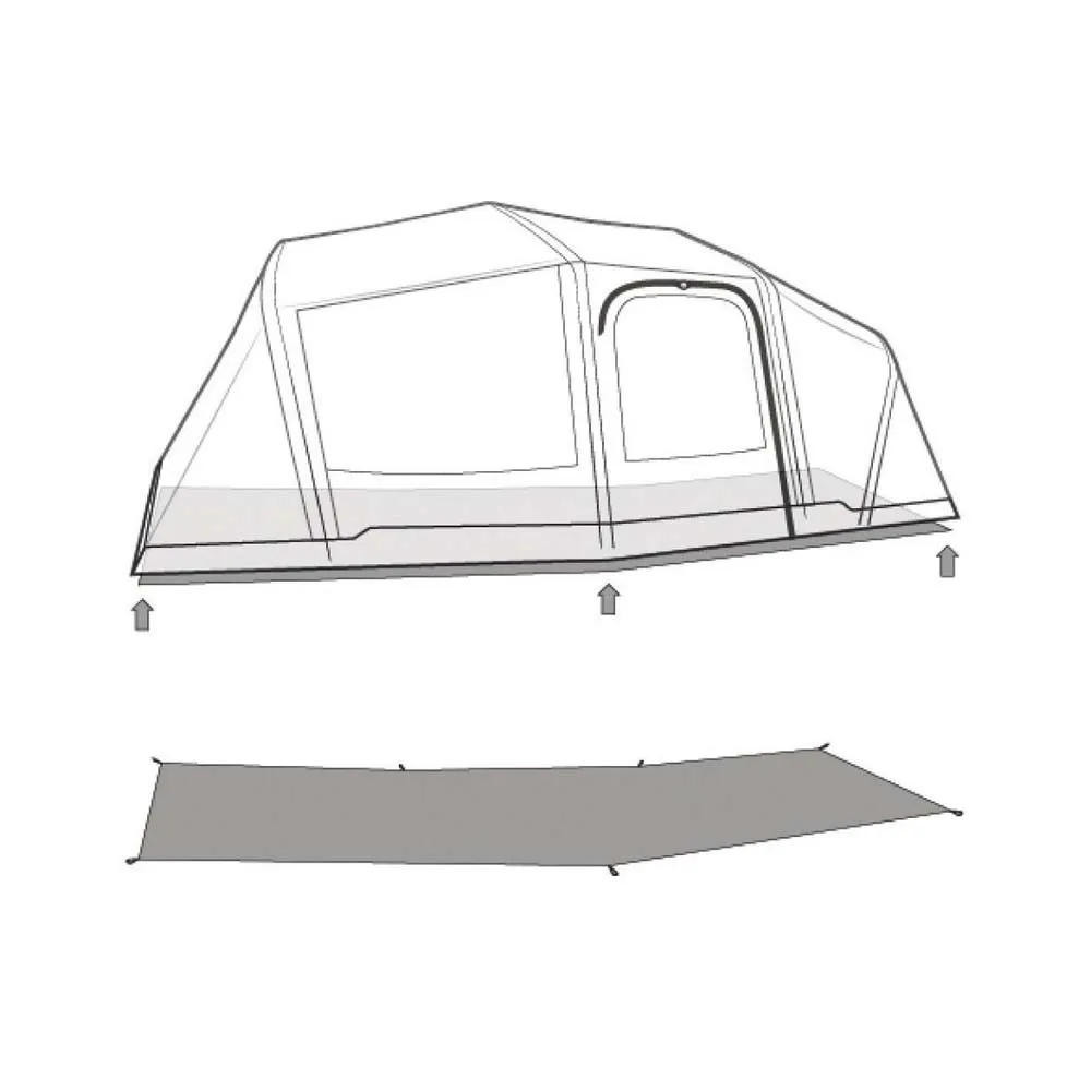 Outwell Hartford 6 Air Schützender Fußabdruck, Black / grey, 715 x 360cm Outwell Hartford 6 Air Schützender Fußabdruck, Black / grey, 715 x 360cm
