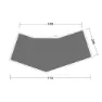 Outwell Hartford 6 Air Schützender Fußabdruck, Black / grey, 715 x 360cm