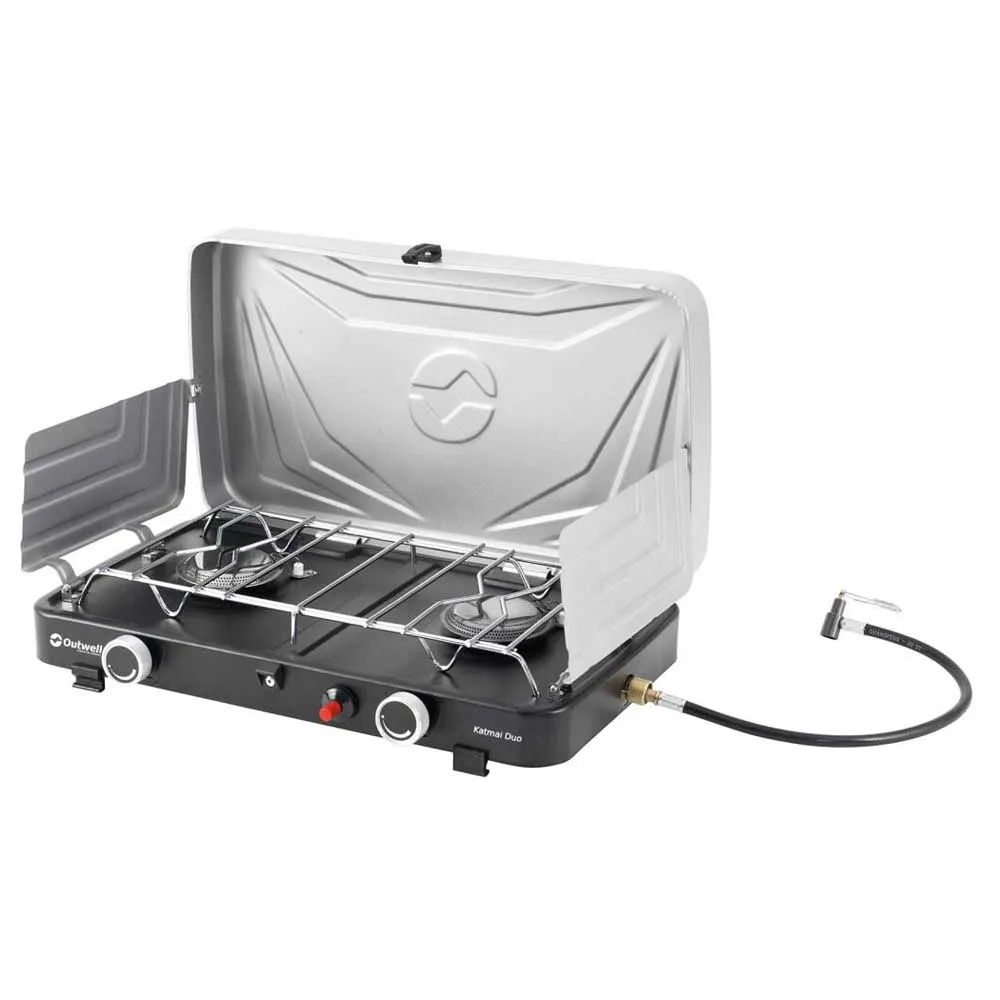 Outwell Katmai Duo Gaskocher Campingküche, Silver grey, One Size Outwell Katmai Duo Gaskocher Campingküche, Silver grey, One Size