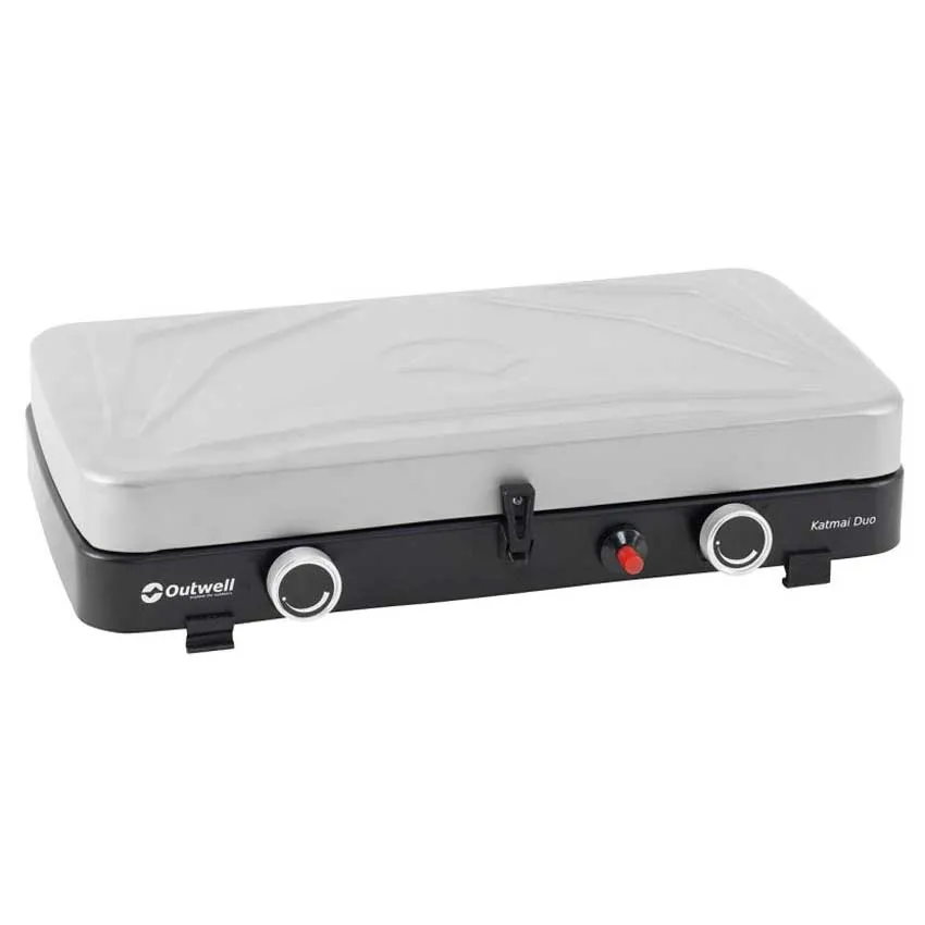 Outwell Katmai Duo Gaskocher Campingküche, Silver grey, One Size Outwell Katmai Duo Gaskocher Campingküche, Silver grey, One Size