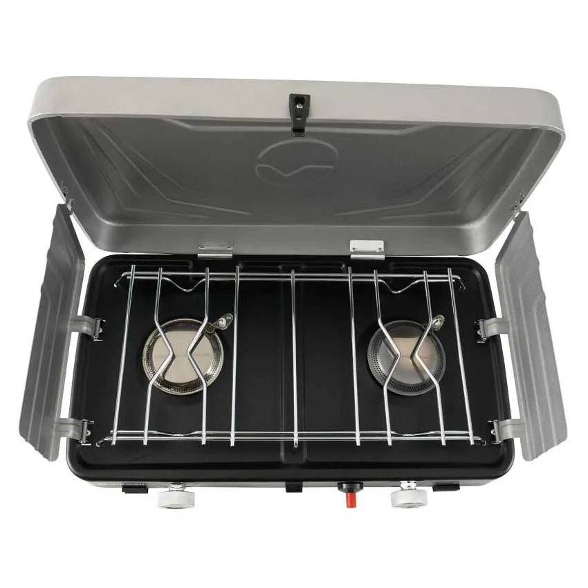 Outwell Katmai Duo Gaskocher Campingküche, Silver grey, One Size Outwell Katmai Duo Gaskocher Campingküche, Silver grey, One Size