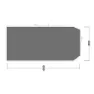 Outwell Lux Phoenix 5 Schützender Fußabdruck, Black / grey, 660 x 300cm