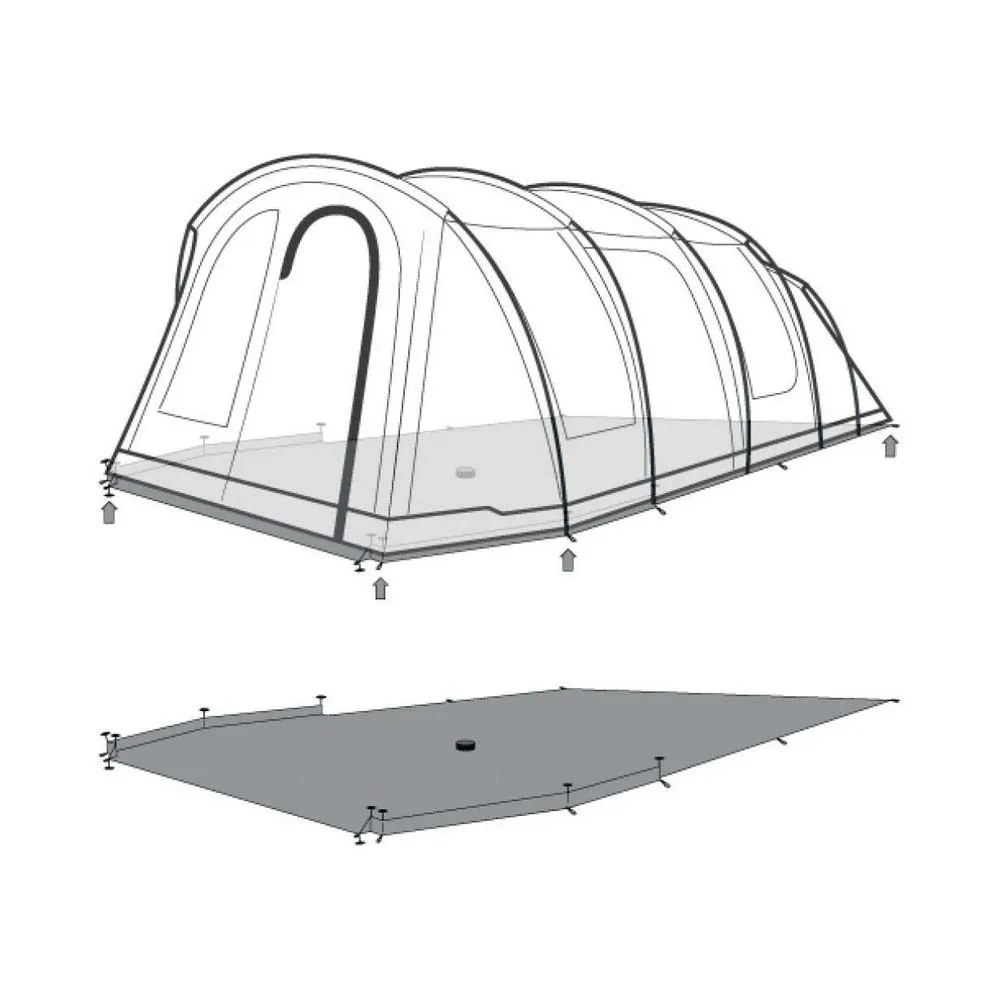 Outwell Lux Phoenix 6+2 Schützender Fußabdruck, Black / grey, 700 x 360cm Outwell Lux Phoenix 6+2 Schützender Fußabdruck, Black / grey, 700 x 360cm