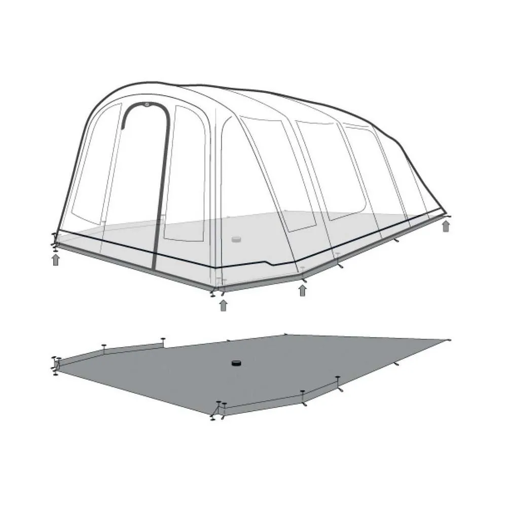Outwell Lux Tennessee 7 Air Schützender Fußabdruck, Black / grey, 685 x 420cm Outwell Lux Tennessee 7 Air Schützender Fußabdruck, Black / grey, 685 x 420cm