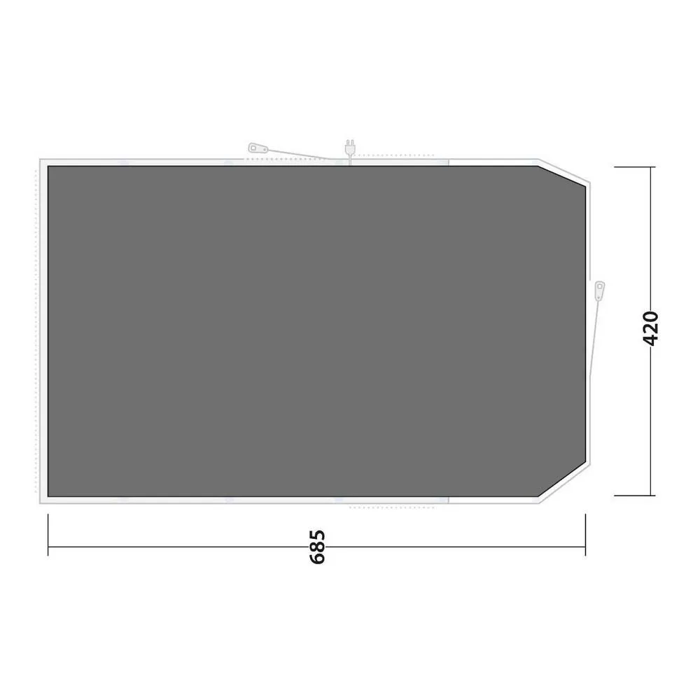 Outwell Lux Tennessee 7 Air Schützender Fußabdruck, Black / grey, 685 x 420cm Outwell Lux Tennessee 7 Air Schützender Fußabdruck, Black / grey, 685 x 420cm