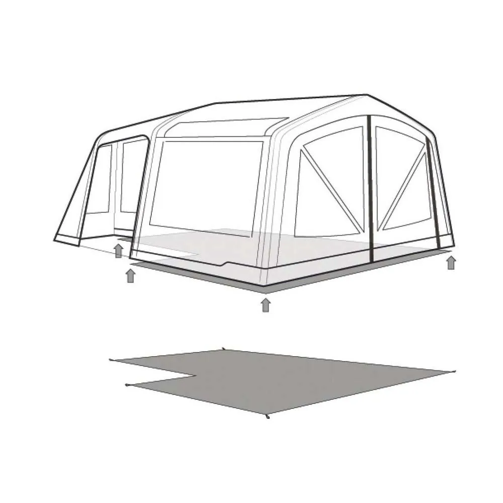 Outwell Maryland/virginia 5 Air Schützender Fußabdruck, Black / grey, 490 x 420cm Outwell Maryland/virginia 5 Air Schützender Fußabdruck, Black / grey, 490 x 420cm