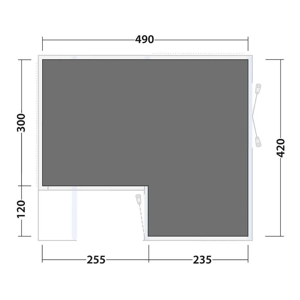 Outwell Maryland/virginia 5 Air Schützender Fußabdruck, Black / grey, 490 x 420cm Outwell Maryland/virginia 5 Air Schützender Fußabdruck, Black / grey, 490 x 420cm