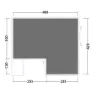 Outwell Maryland/virginia 5 Air Schützender Fußabdruck, Black / grey, 490 x 420cm