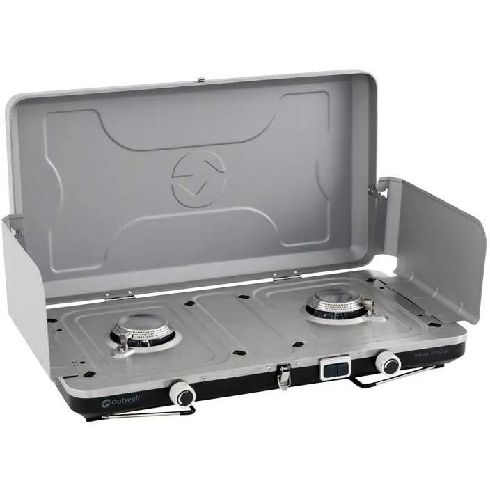 Outwell Merapi Pro Duo Deluxe Gaskocher Campingküche, Silver grey, One Size Outwell Merapi Pro Duo Deluxe Gaskocher Campingküche, Silver grey, One Size