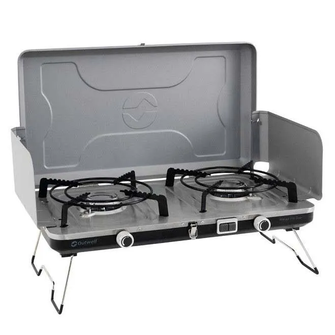Outwell Merapi Pro Duo Gaskocher Campingküche, Silver grey, One Size Outwell Merapi Pro Duo Gaskocher Campingküche, Silver grey, One Size