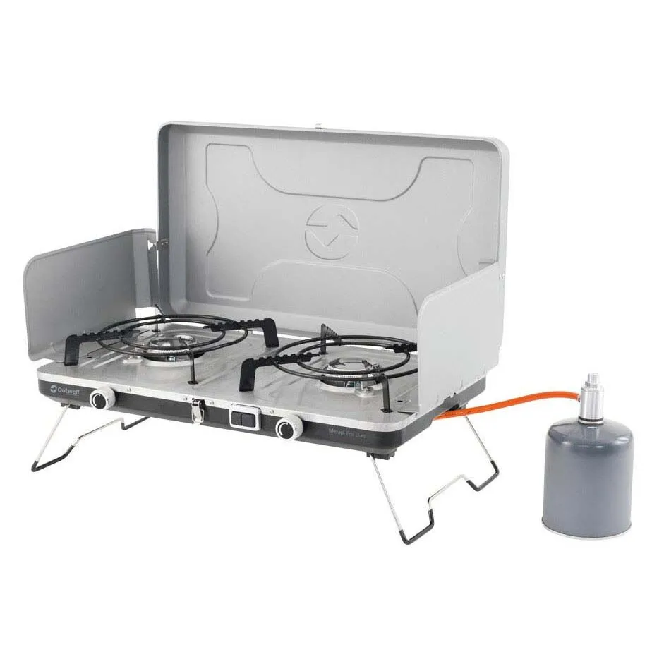 Outwell Merapi Pro Duo Gaskocher Campingküche, Silver grey, One Size Outwell Merapi Pro Duo Gaskocher Campingküche, Silver grey, One Size