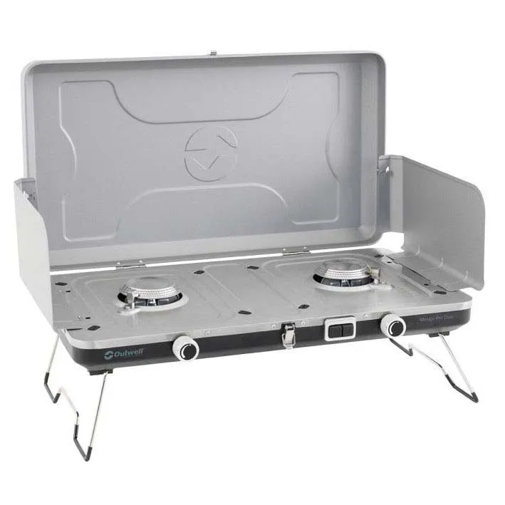 Outwell Merapi Pro Duo Gaskocher Campingküche, Silver grey, One Size Outwell Merapi Pro Duo Gaskocher Campingküche, Silver grey, One Size