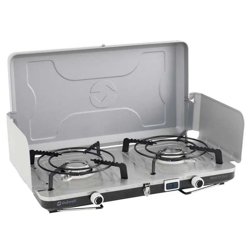Outwell Merapi Pro Duo Gaskocher Campingküche, Silver grey, One Size Outwell Merapi Pro Duo Gaskocher Campingküche, Silver grey, One Size