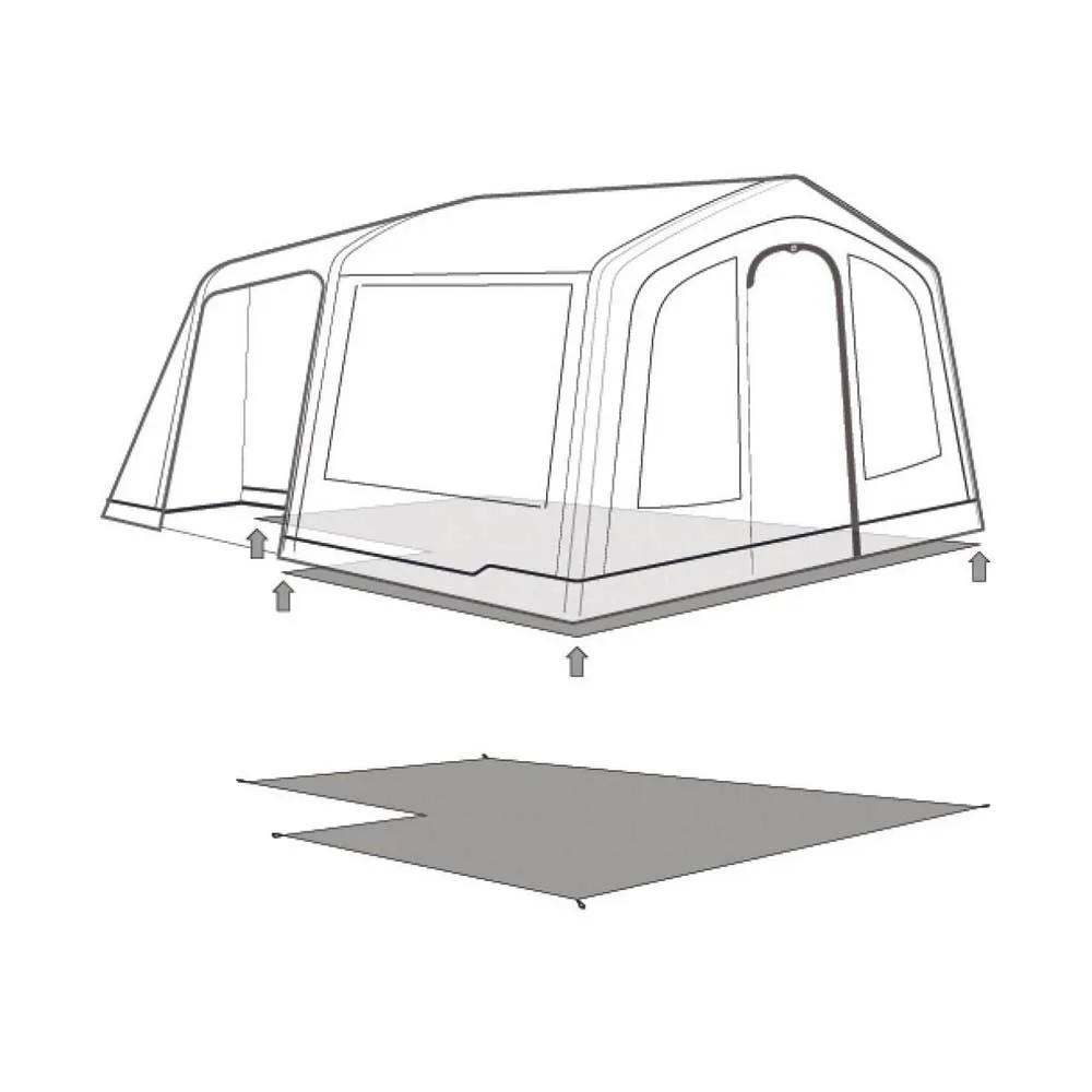 Outwell Michigan 4 Air Schützender Fußabdruck, Black / grey, 450 x 360cm Outwell Michigan 4 Air Schützender Fußabdruck, Black / grey, 450 x 360cm