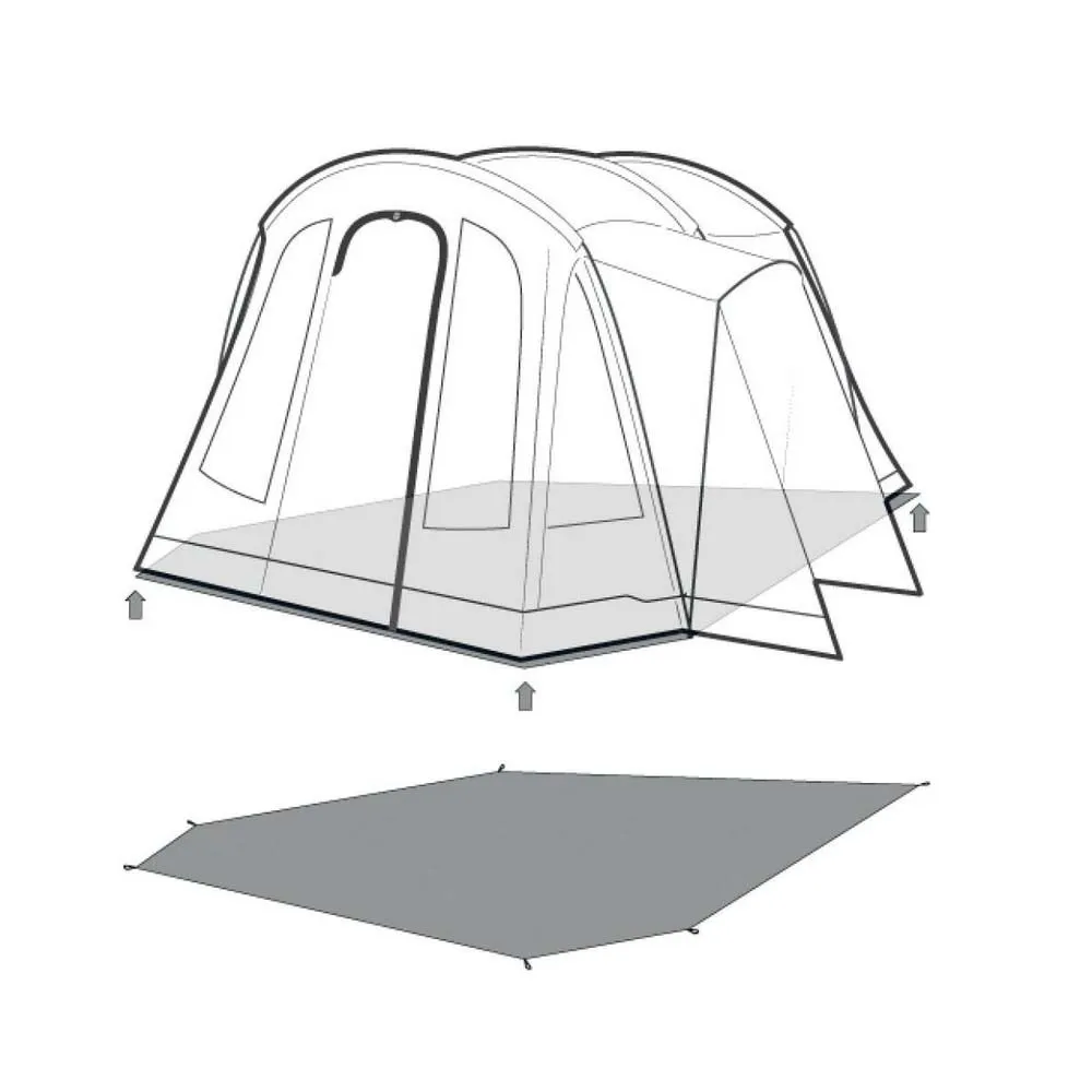 Outwell Nevada 4 Schützender Fußabdruck, Black / grey, 475 x 260cm Outwell Nevada 4 Schützender Fußabdruck, Black / grey, 475 x 260cm