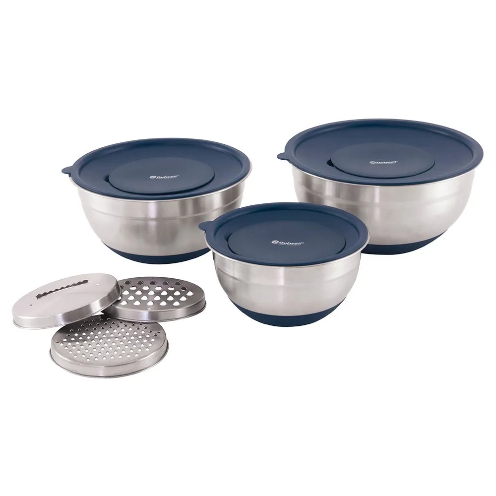 Outwell Salatschüssel Mit Deckel Und Reibe, Blau, EG Outwell Salatschüssel Mit Deckel Und Reibe, Blau, EG