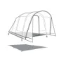 Outwell San Antonio 2 Air Schützender Fußabdruck, Black / grey, 250 x 230cm