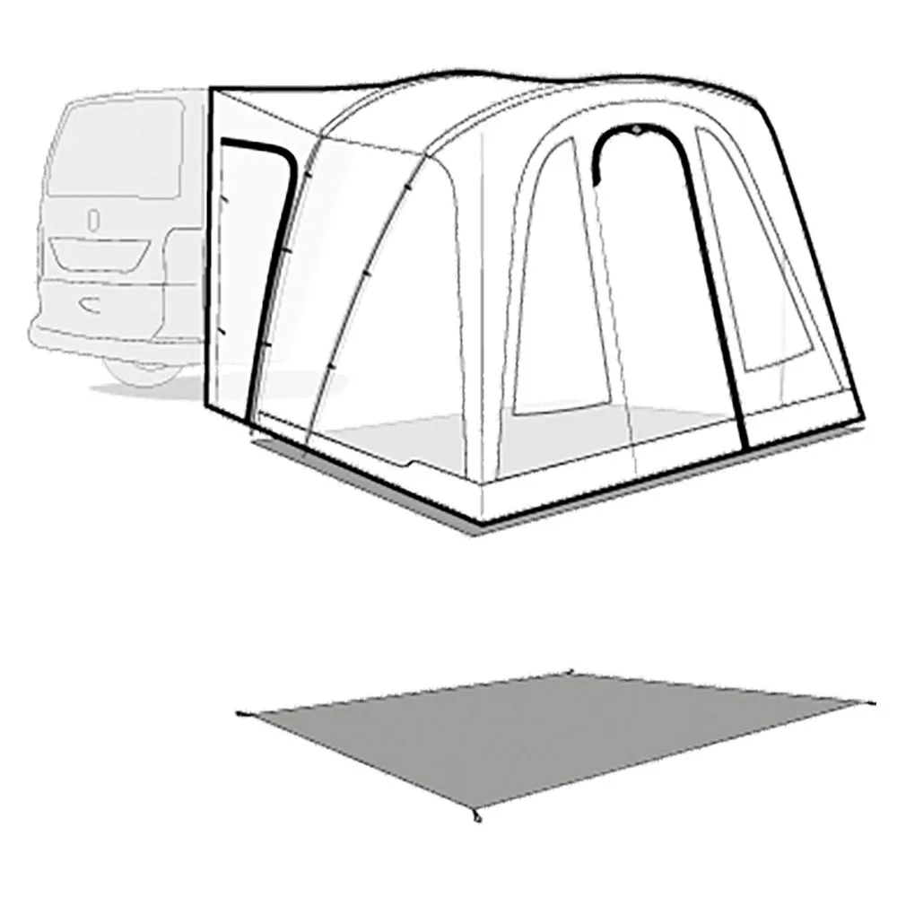 Outwell San Diego Schützender Fußabdruck, Black / grey, 160 x 300cm Outwell San Diego Schützender Fußabdruck, Black / grey, 160 x 300cm