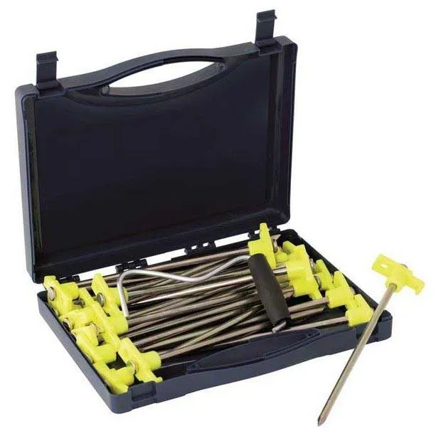 Outwell Spike Peg Box Pfahl, Schwarz, EG Outwell Spike Peg Box Pfahl, Schwarz, EG