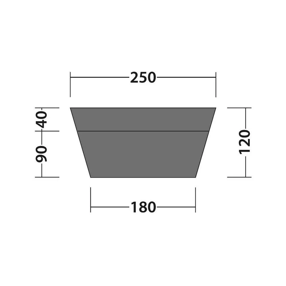 Outwell Universal Access Zone Teppich, Black / grey, 250 x 130cm Outwell Universal Access Zone Teppich, Black / grey, 250 x 130cm