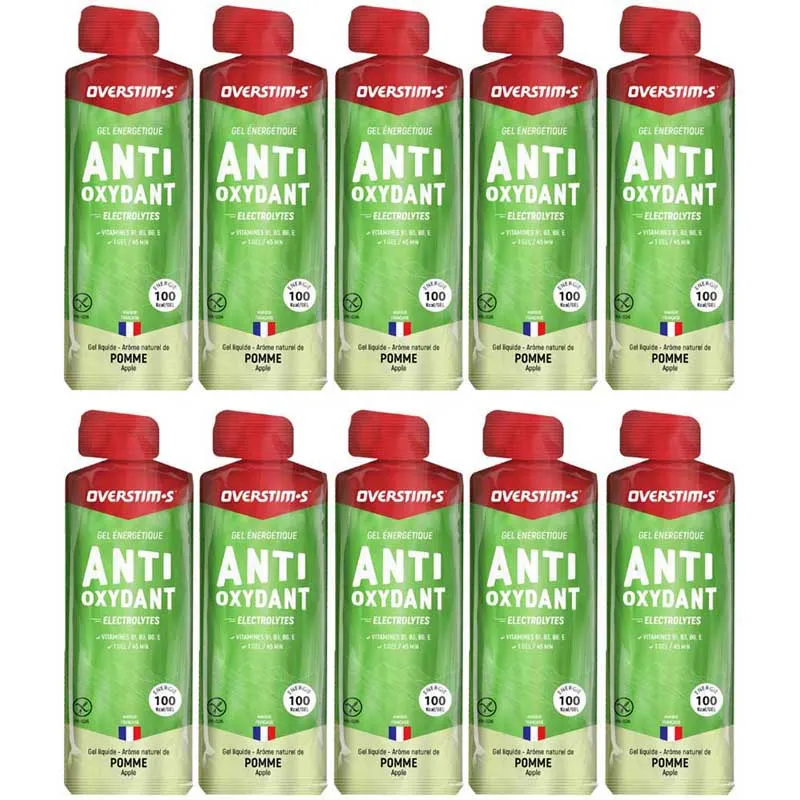 OVERSTIM.s Aox Schachtel Mit Energiegelen Grüner Apfel 34g 10 Einheiten, Multicolor, One Size OVERSTIM.s Aox Schachtel Mit Energiegelen Grüner Apfel 34g 10 Einheiten, Multicolor, One Size
