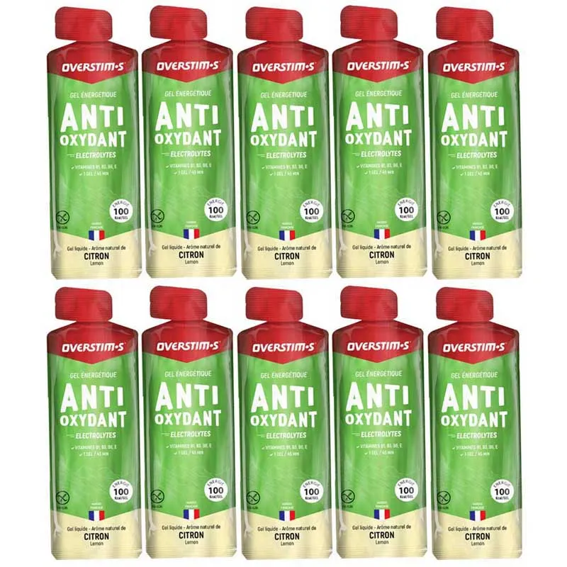 OVERSTIM.s Aox Schachtel Mit Energiegelen Zitrone 34g 10 Einheiten, Multicolor, One Size OVERSTIM.s Aox Schachtel Mit Energiegelen Zitrone 34g 10 Einheiten, Multicolor, One Size