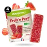 OVERSTIM.s Bio Energie Gummy Bars Box Erdbeere 25g 12 Einheiten, Red, One Size