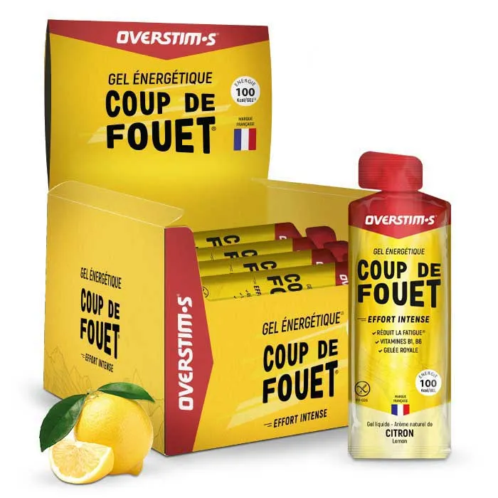 OVERSTIM.s Coup De Fouet Schachtel Mit Energiegelen Zitrone 34g 36 Einheiten, Multicolor, One Size