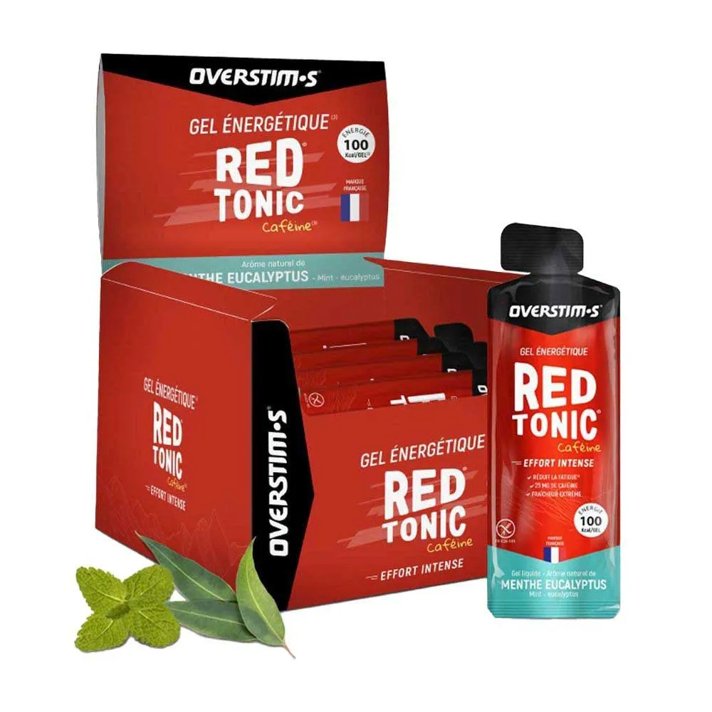OVERSTIM.s Red Tonic Schachtel Mit Energiegelen Minze Und Eukalyptus 34g 10 Einheiten, Multicolor, One Size