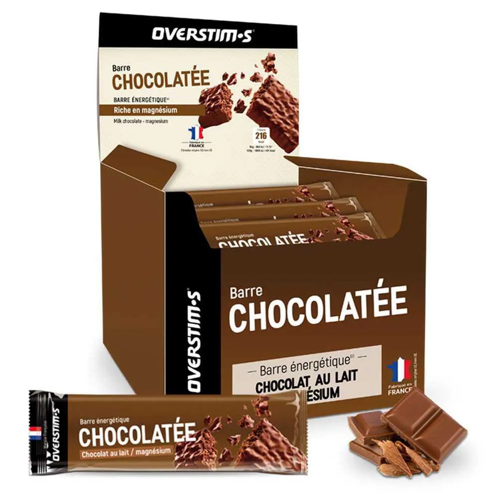 OVERSTIM.s Schachtel Magnesium-energieriegel Milchschokolade 50g 28 Einheiten, Brown, One Size OVERSTIM.s Schachtel Magnesium-energieriegel Milchschokolade 50g 28 Einheiten, Brown, One Size