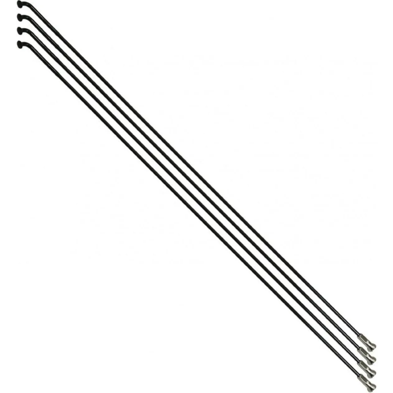P2R 4 Speichen aus Edelstahl mit abgewinkeltem Kopf und Nippeln Sapim 285 Unisex, schwarz, 2.3 x 285mm P2R 4 Speichen aus Edelstahl mit abgewinkeltem Kopf und Nippeln Sapim 285 Unisex, schwarz, 2.3 x 285mm