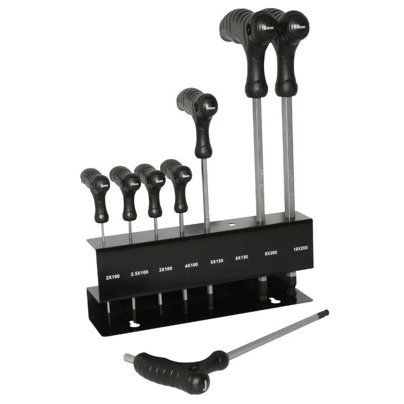 P2R 8-teiliger Satz Inbusschlüssel t + Kugelkopf Unisex, silber, TU P2R 8-teiliger Satz Inbusschlüssel t + Kugelkopf Unisex, silber, TU