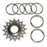 P2R Adapterkit für Ritzel auf Kassettenkörper Typ Shimano mit Distanzstücken Unisex, silber, 16t