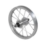 P2R Alu-Hinterrad Nabe Alu-Vollachse Freilauf City Unisex, silber, 12"