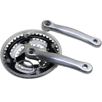 P2R Alu-Mountainbike-Kurbelgarnitur mit Kettenschutz 7-8V. 170 mm 42-34-24 Unisex P2R Alu-Mountainbike-Kurbelgarnitur mit Kettenschutz 7-8V. 170 mm 42-34-24 Unisex