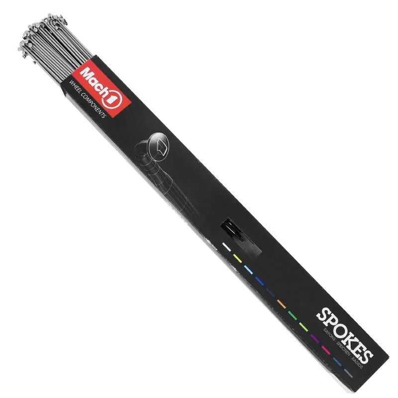 P2R Box mit 100 Edelstahl-Speichen, gewinkelter Kopf mit Nuss 290 Unisex, silber, 2 x 290mm