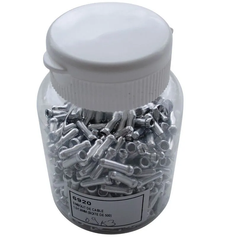 P2R Box von 500 Endstücken für Schaltkabel éco Unisex, silber, 1.5/1.8mm P2R Box von 500 Endstücken für Schaltkabel éco Unisex, silber, 1.5/1.8mm
