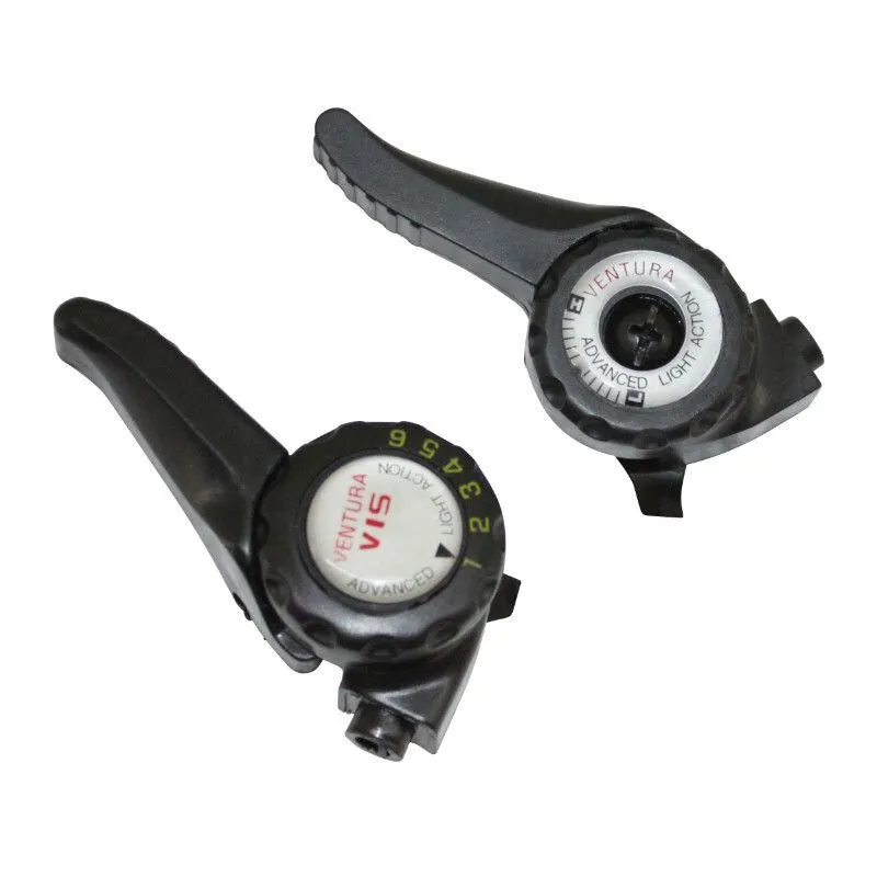 P2R Ein Paar MTB-Fahrrad-Schalthebel mit Schelle am Lenker Indexe Unisex