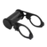 P2R Fahrradcomputerhalterung Carbon für Fahrradlenker 31,8mm 32g Unisex, schwarz, 45 x 25mm