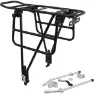 P2R Fahrradgepäckträger hinten Plattform seitlich faltbar Alu Scheibenbremskompatibel 10 kg Unisex, schwarz, 29''/26"