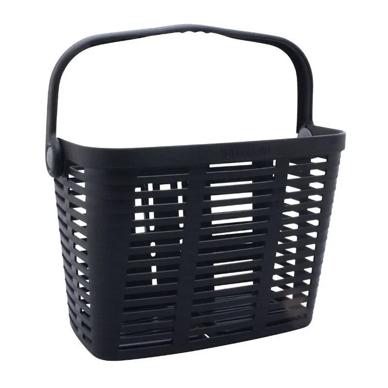 P2R Fahrradkorb vorne aus Kunststoff mit Bügel 60mm Befestigung Clips System Gewicht max 5 kgs Unisex, schwarz, TU P2R Fahrradkorb vorne aus Kunststoff mit Bügel 60mm Befestigung Clips System Gewicht max 5 kgs Unisex, schwarz, TU