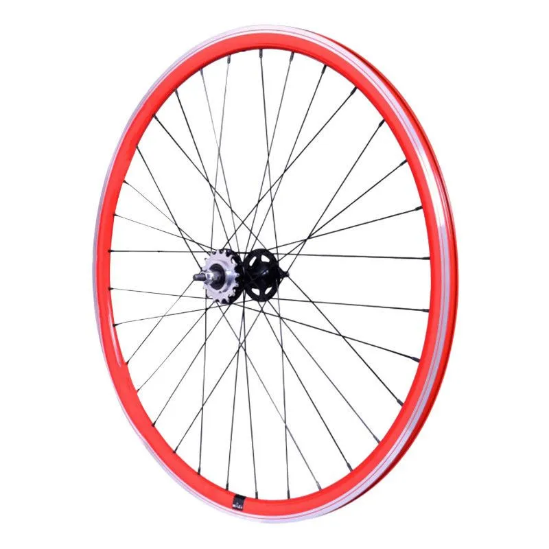 P2R Fixed Road Bike Rear Wheel Double Thread with Pinion 16 T Unisex