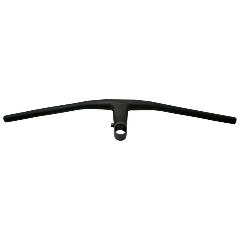 P2R Gerader Aluminiumbügel mit integriertem Vorbau für Gabelzinken Stealth 1"1-8 Unisex, schwarz, 680mm