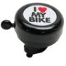 P2R Klingel Alu-Stempel I Love My Bike Unisex, schwarz, 50mm