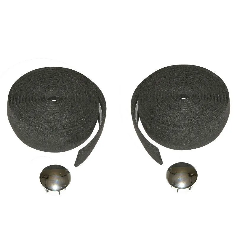 P2R Korkfreies Fahrradlenkerband Cork Unisex, schwarz, 3cm