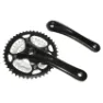 P2R MTB Alu-Kettenblatt (Gehäuse) abnehmbare Kettenblätter 9V. 170 mm 44-32-22 Unisex, schwarz, 44/32-22t