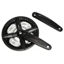 P2R MTB Alu-Kettenrad (Gehäuse) mit Kettenschutz X 9V.170 mm 48-38-28 Unisex, schwarz, 48/38-28t