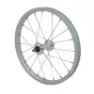 P2R MTB-Fahrrad-Vorderrad Aluminium-Nabe Stahl-Vollachse Unisex, silber, 16" x 1.75mm